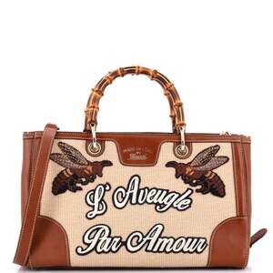 Gucci Bamboo Web Shopper Tote #226235G10B
